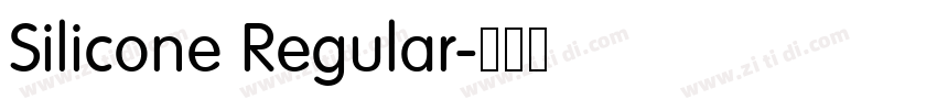 Silicone Regular字体转换